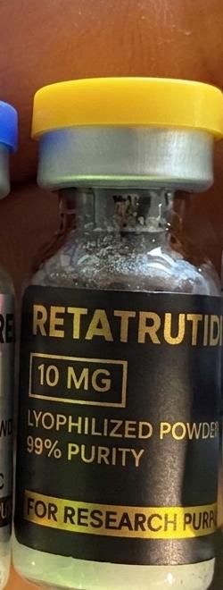 Vial de Retatrutide, 10 MG, polvo liofilizado